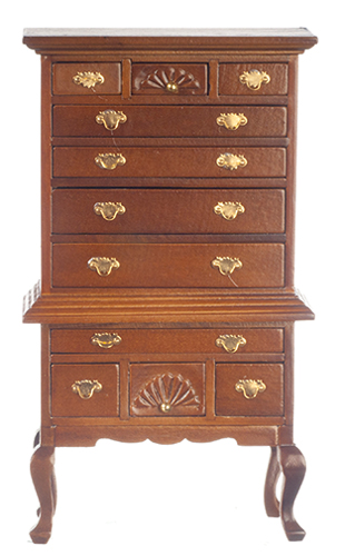 Queen Anne Highboy, Walnut